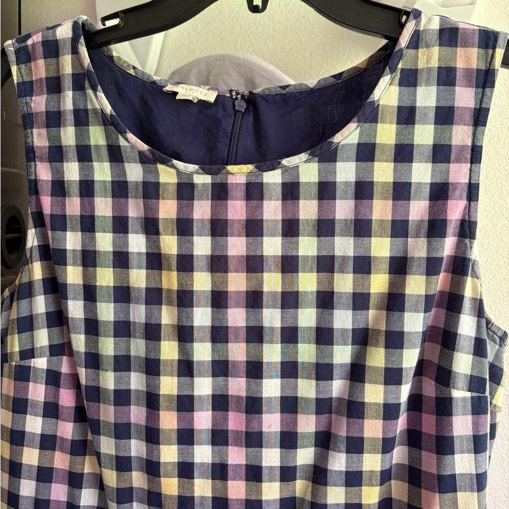 TALBOTS multi-colored a-line dress